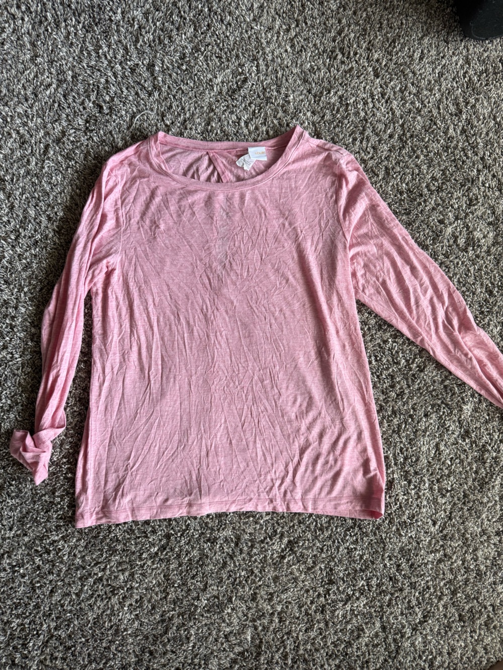 Women’s LOLE Light Pink Long Sleeve Top, like new, M